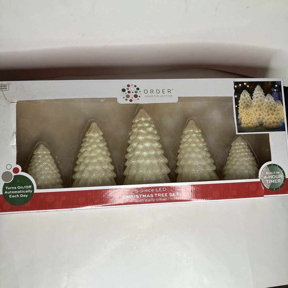 Order Home Collection 5 PC LED Christmas Tree Light Set & Automatic Daily Timer